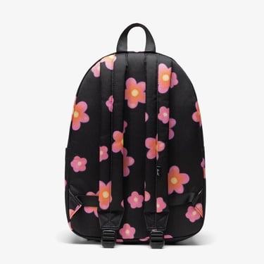  Herschel Classic Pink Flowers Unisex Siyah Sırt Çantası