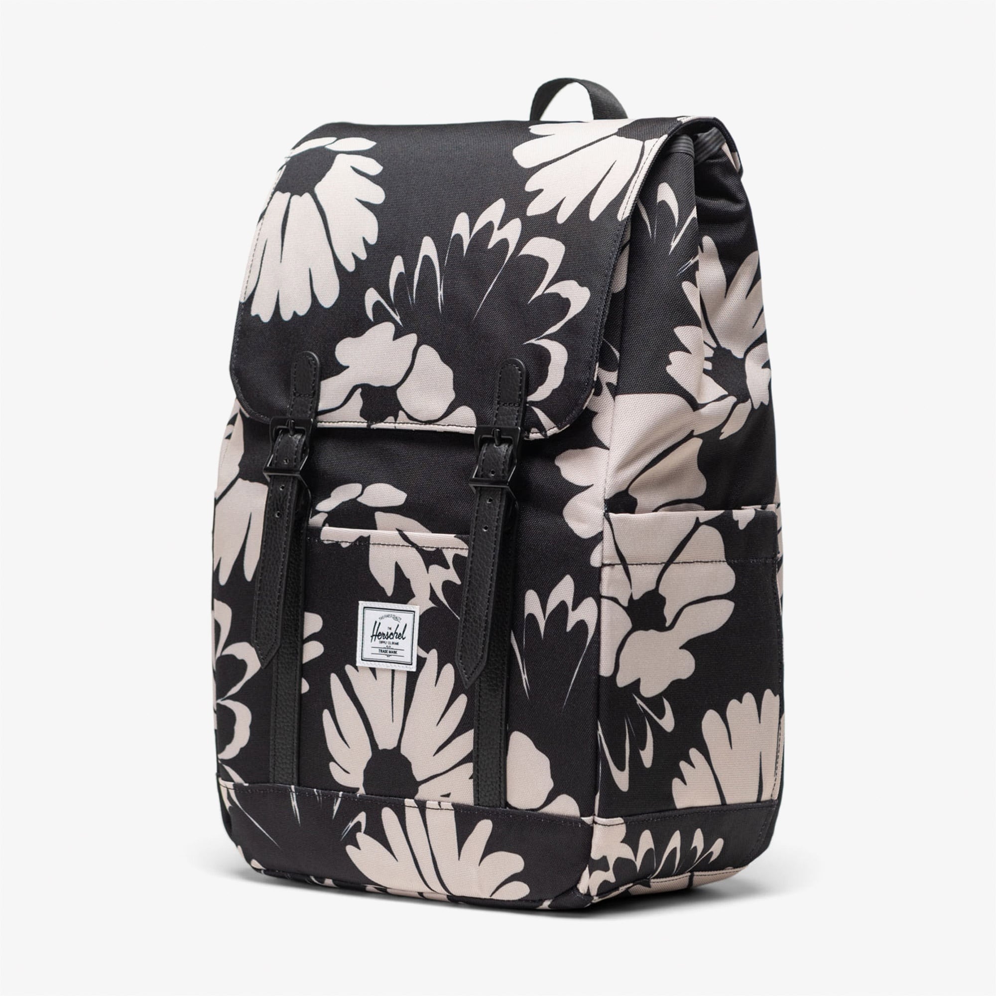 Herschel Retreat Flowers Unisex Siyah Sırt Çantası