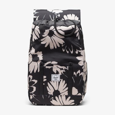  Herschel Retreat Flowers Unisex Siyah Sırt Çantası