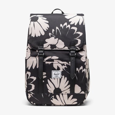  Herschel Retreat Flowers Unisex Siyah Sırt Çantası