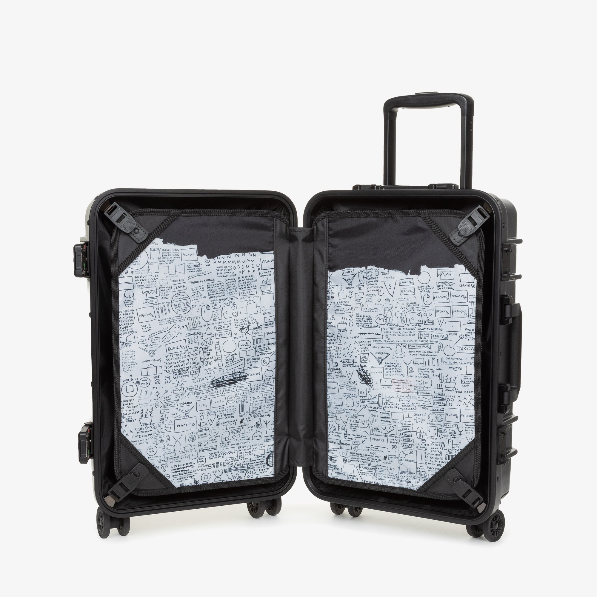 Eastpak X Basquiat R Case Spinner 55cm Unisex Beyaz Valiz