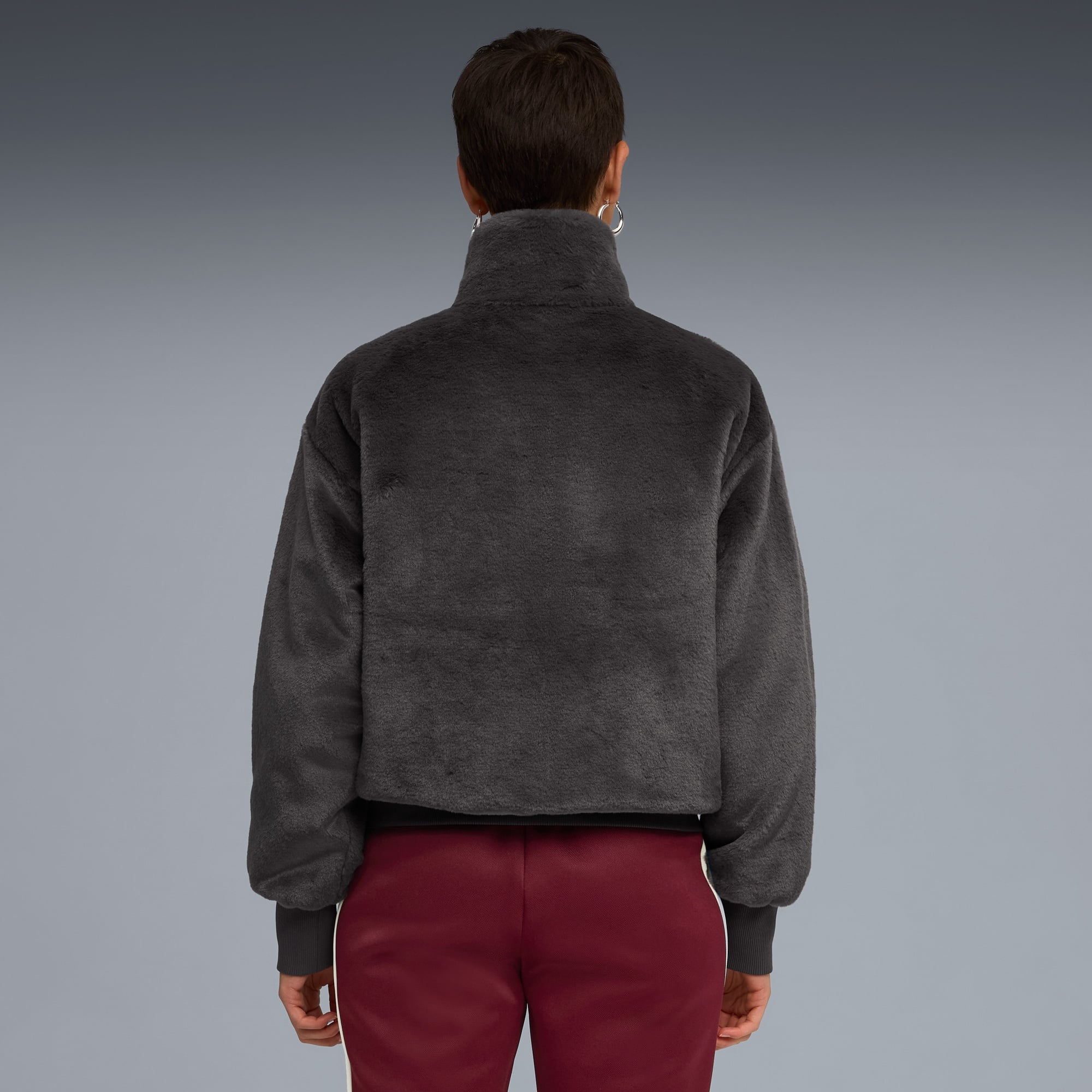 Puma Wardrobe Essentials Relaxed Kadın Gri Ceket