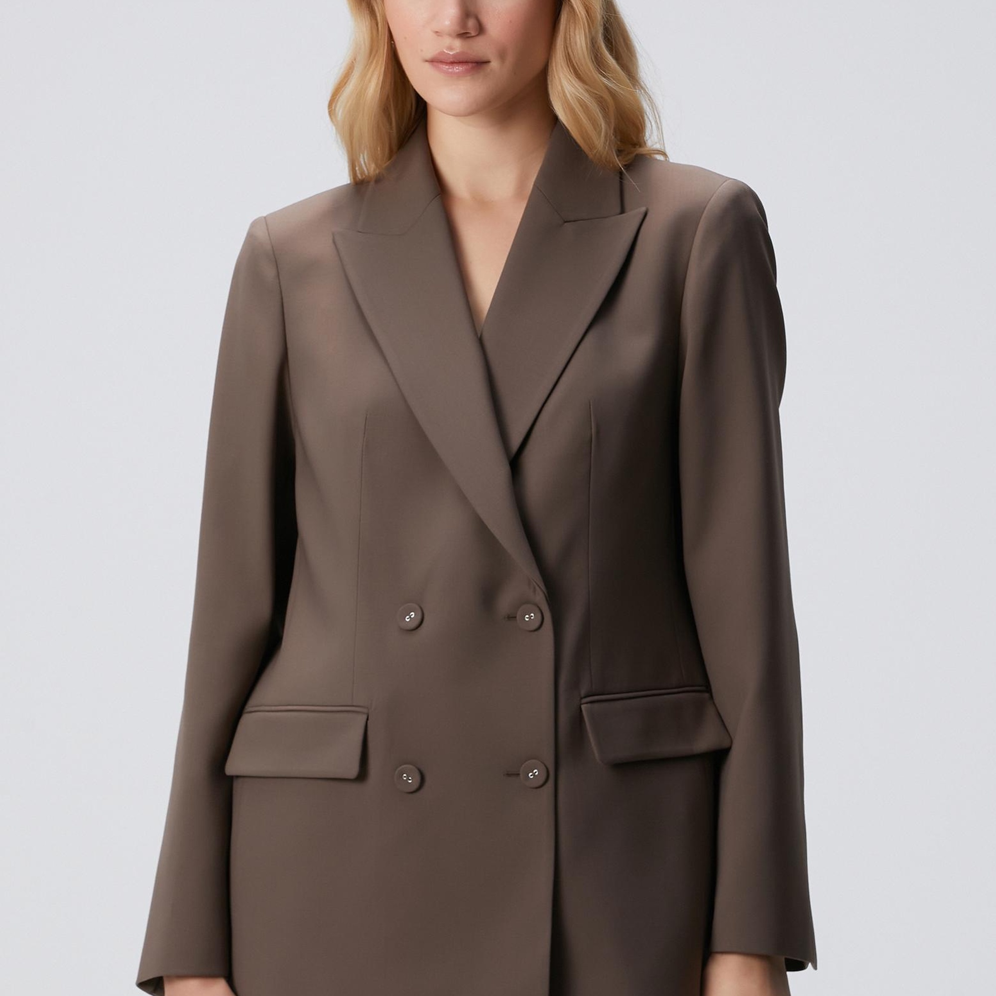 Network Kadın Vizon Yün Karışımlı Ceket