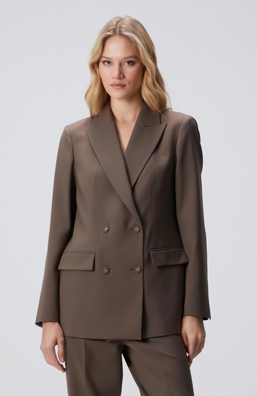  Network Kadın Vizon Yün Karışımlı Ceket