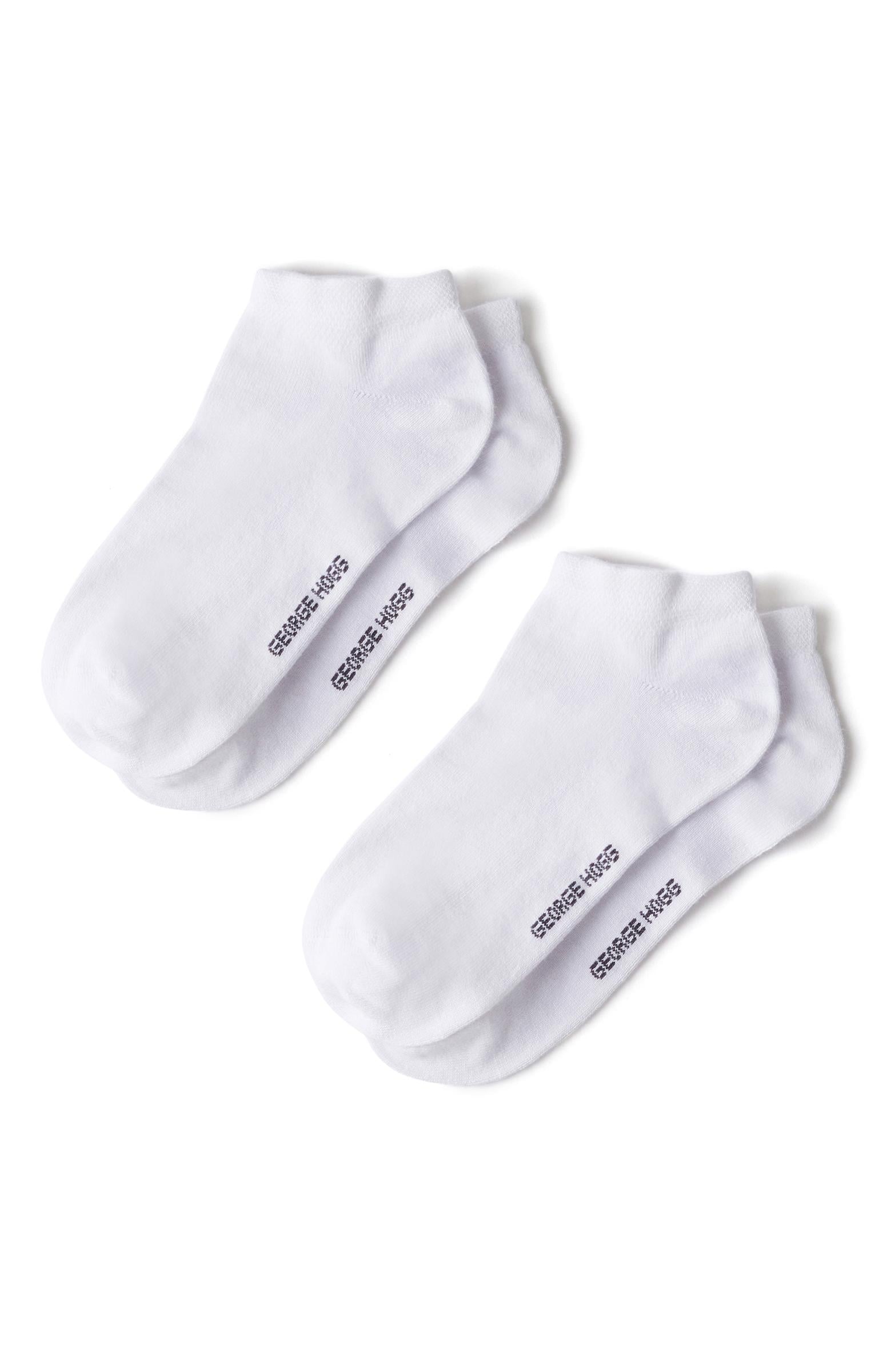  George Hogg Erkek Beyaz 2li Bambu Çorap Seti