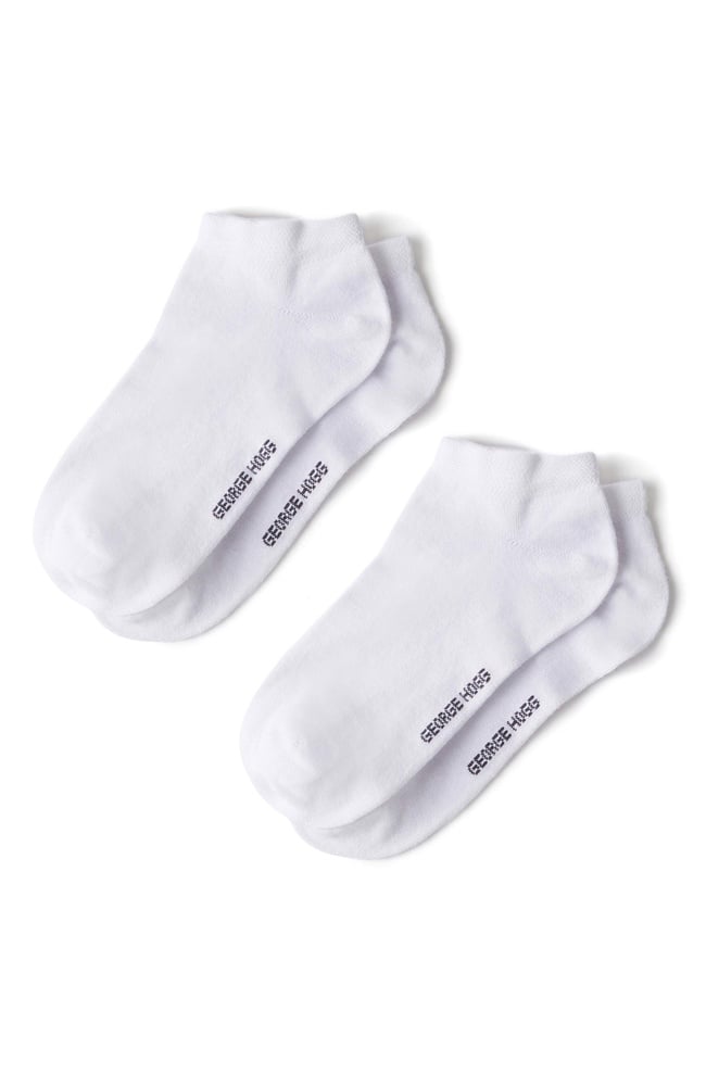  George Hogg Erkek Beyaz 2li Bambu Çorap Seti