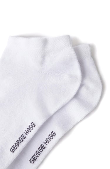  George Hogg Erkek Beyaz 2li Bambu Çorap Seti