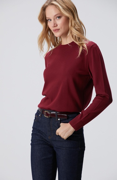  Network Kadın Bordo Basic Kazak