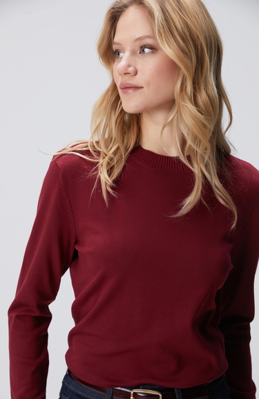  Network Kadın Bordo Basic Kazak