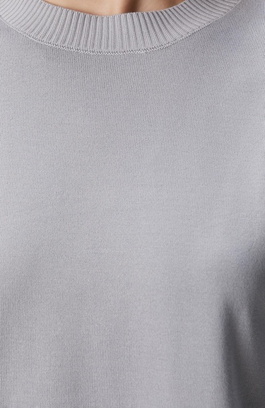  Network Kadın Gri Basic Kazak