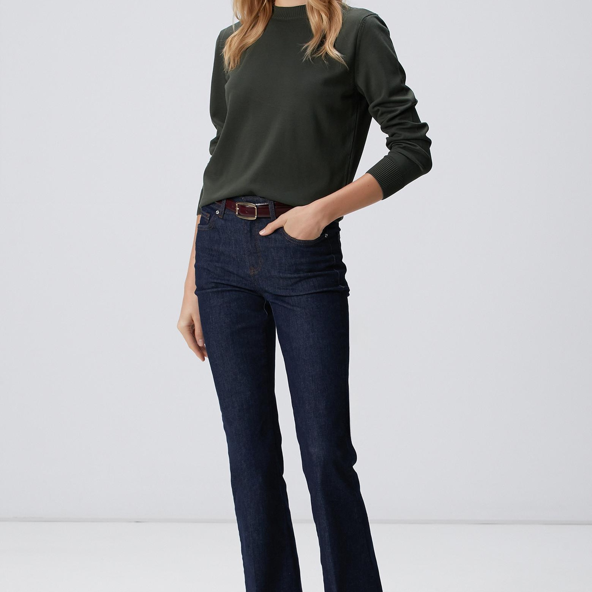 Network Kadın Haki Basic Kazak