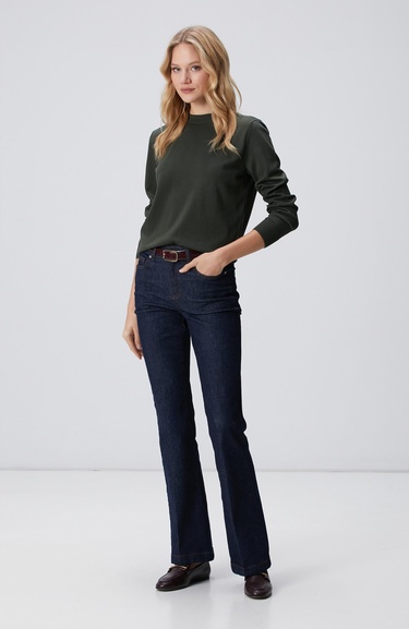  Network Kadın Haki Basic Kazak