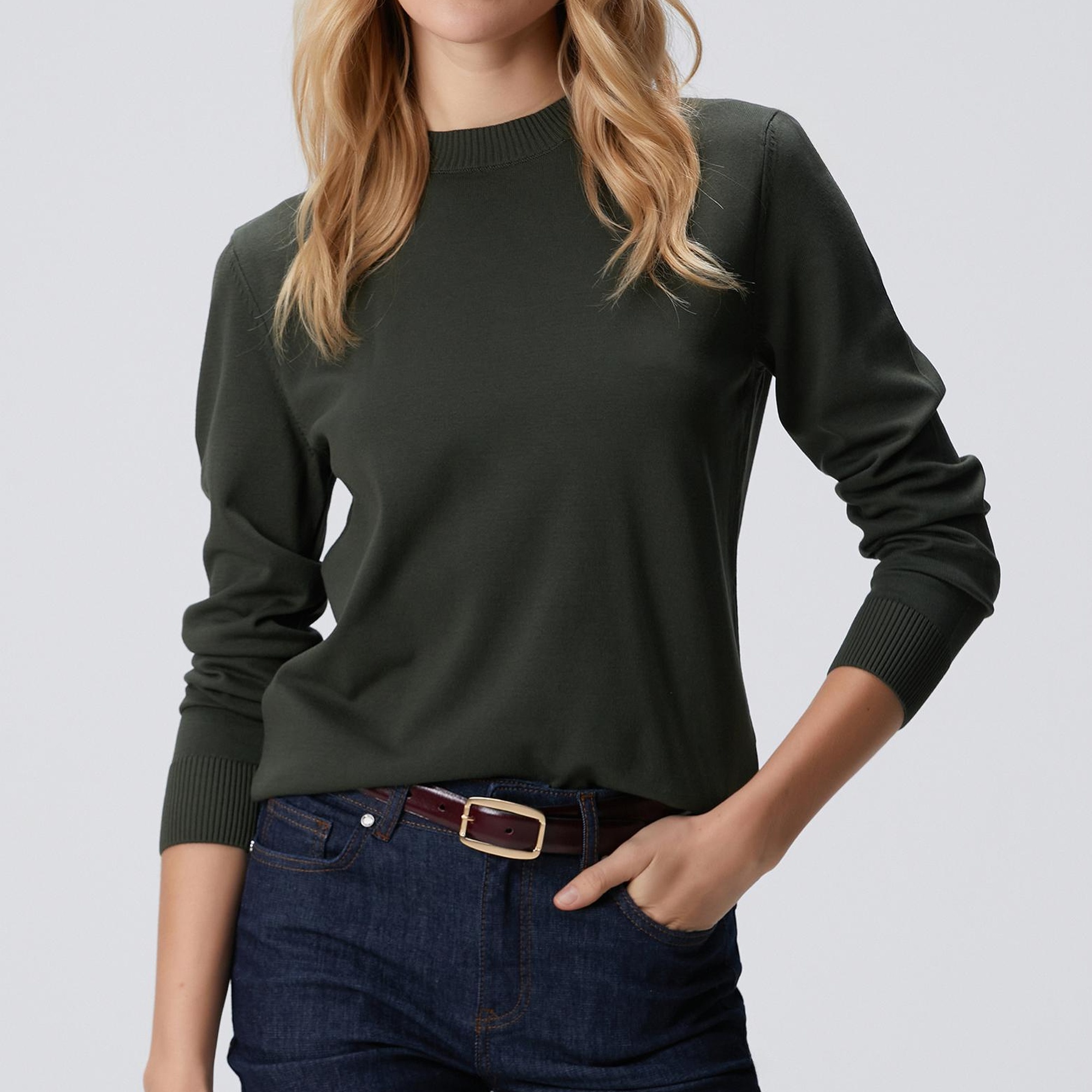 Network Kadın Haki Basic Kazak