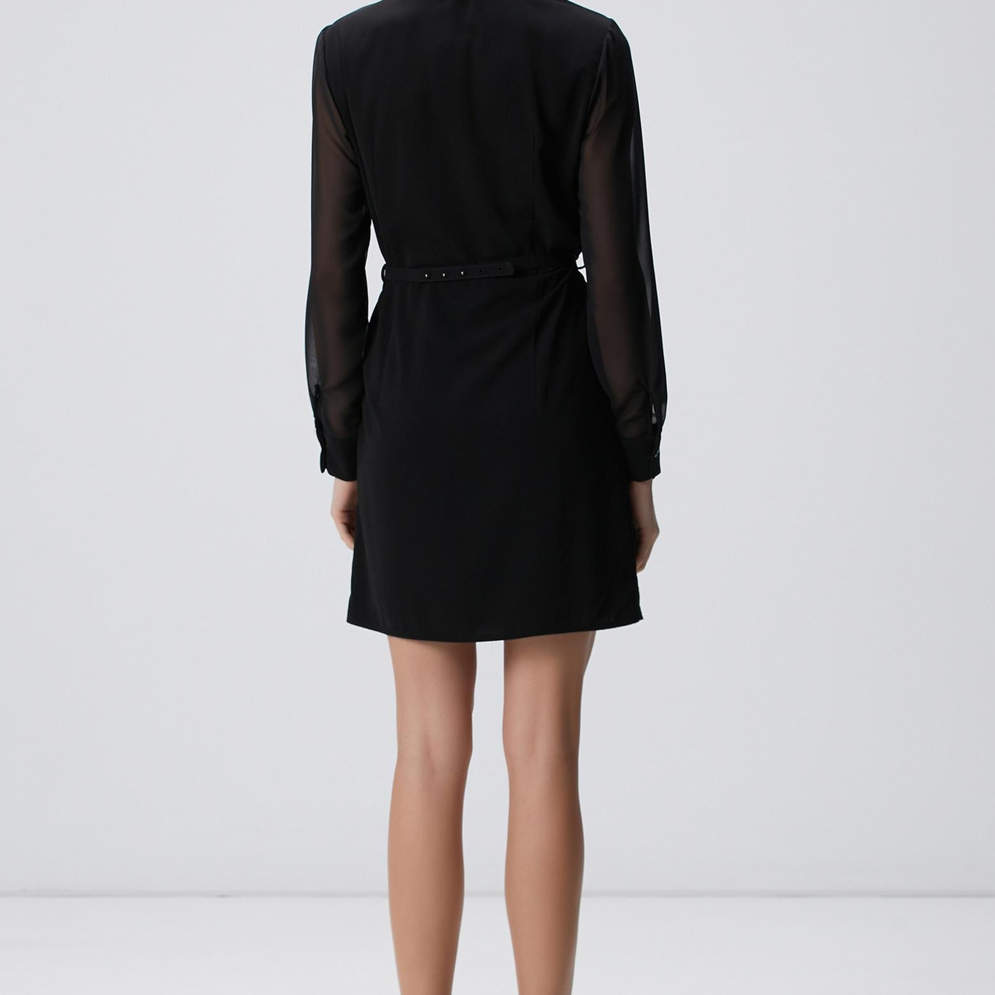 Network Kadın Siyah Elbise