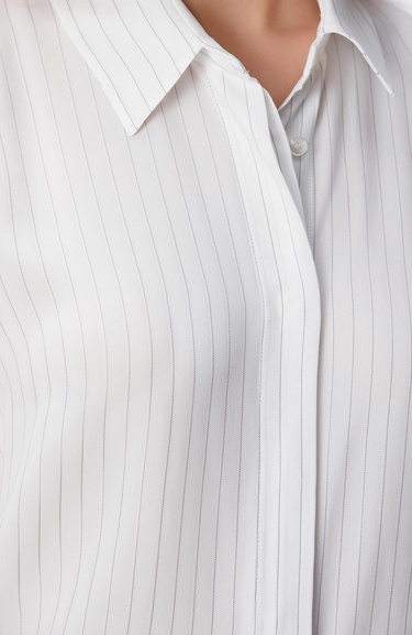  Network Kadın Kırık Beyaz Viskon Gömlek