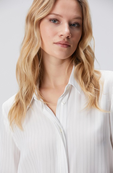  Network Kadın Kırık Beyaz Viskon Gömlek