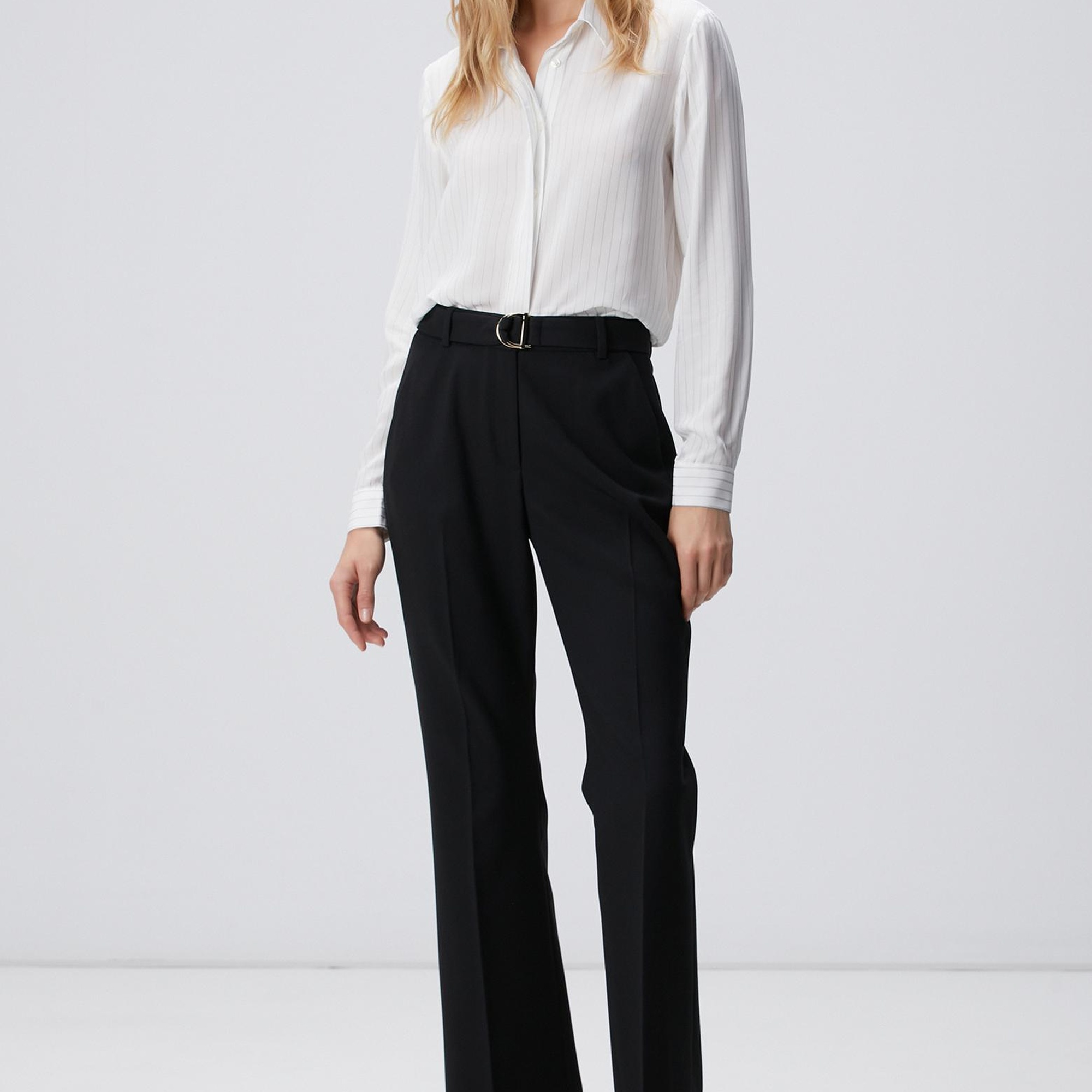 Network Kadın Kırık Beyaz Viskon Gömlek