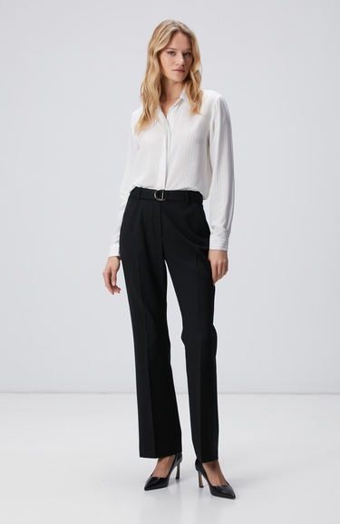  Network Kadın Kırık Beyaz Viskon Gömlek