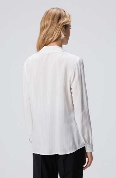  Network Kadın Kırık Beyaz Viskon Gömlek
