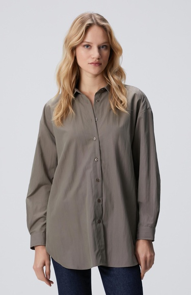  Network Kadın Açık Haki Gömlek