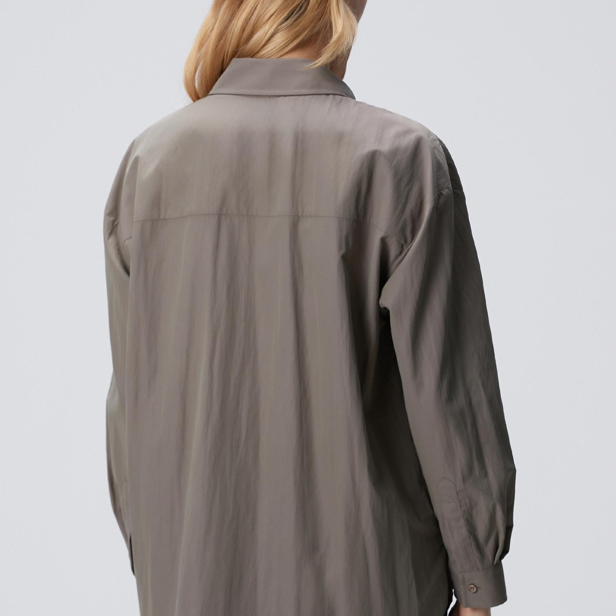 Network Kadın Açık Haki Gömlek