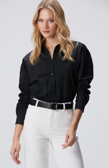  Network Kadın Siyah Gömlek
