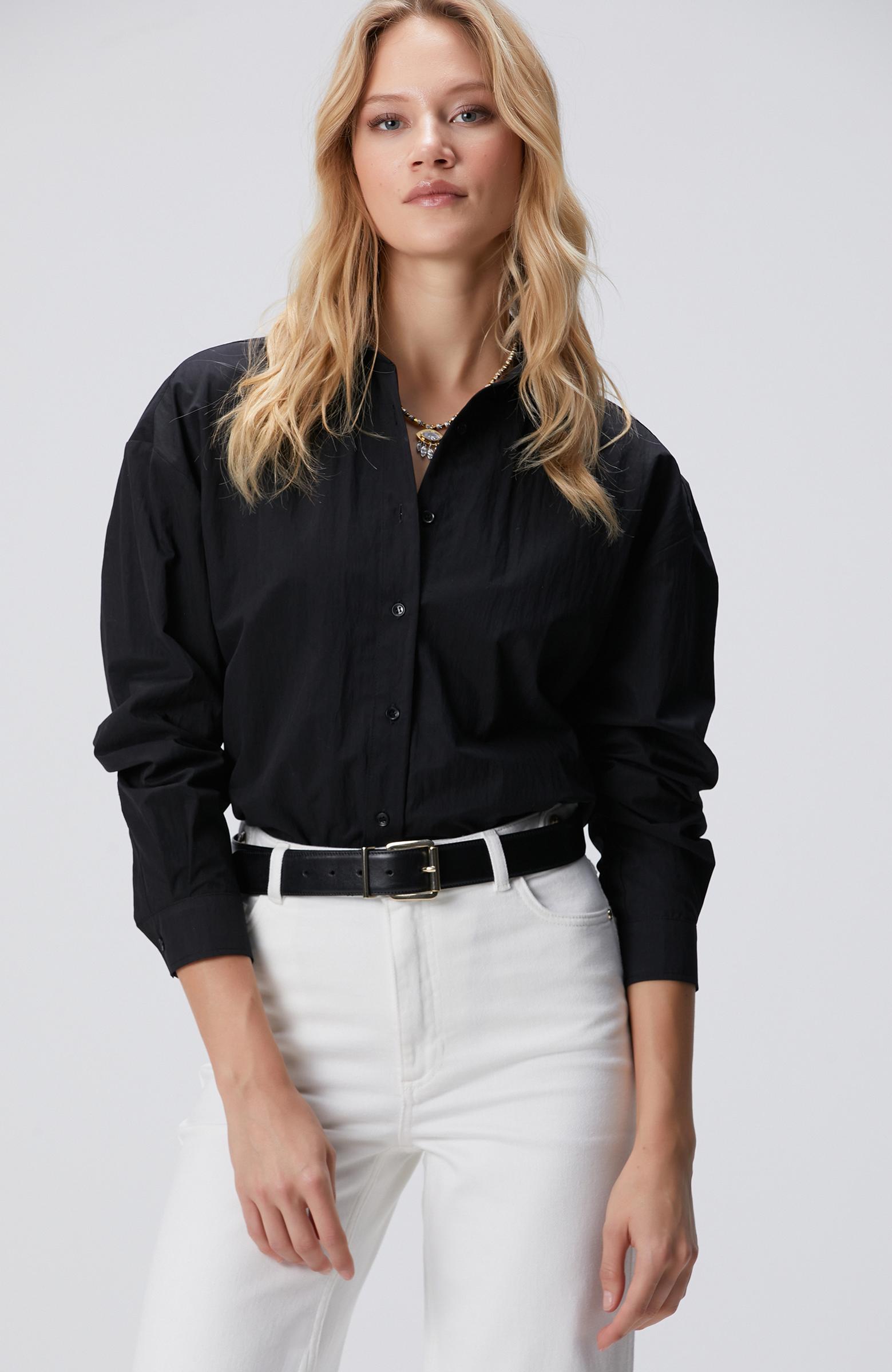  Network Kadın Siyah Gömlek