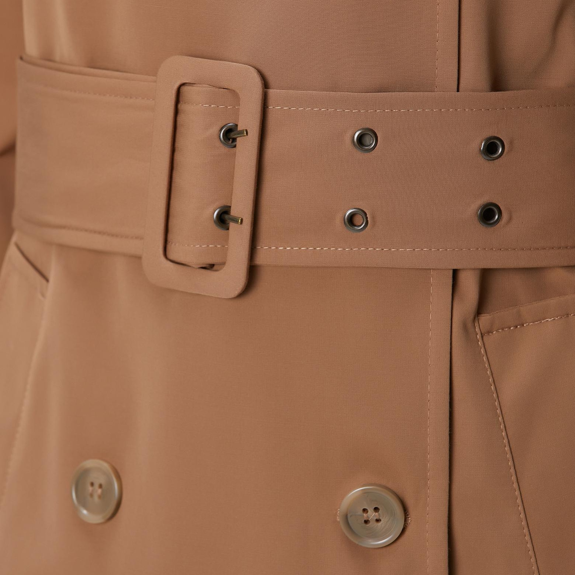 Network Kadın Koyu Bej Pardösü