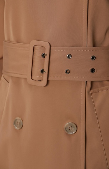  Network Kadın Koyu Bej Pardösü