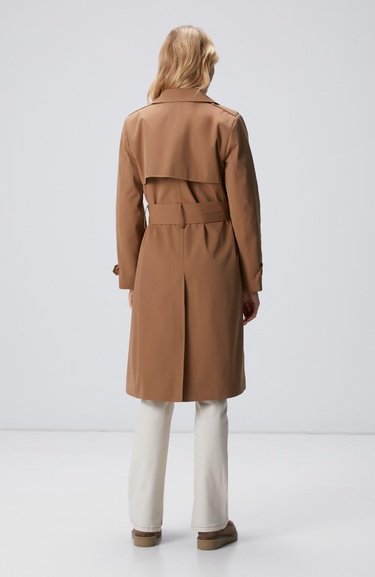  Network Kadın Koyu Bej Pardösü