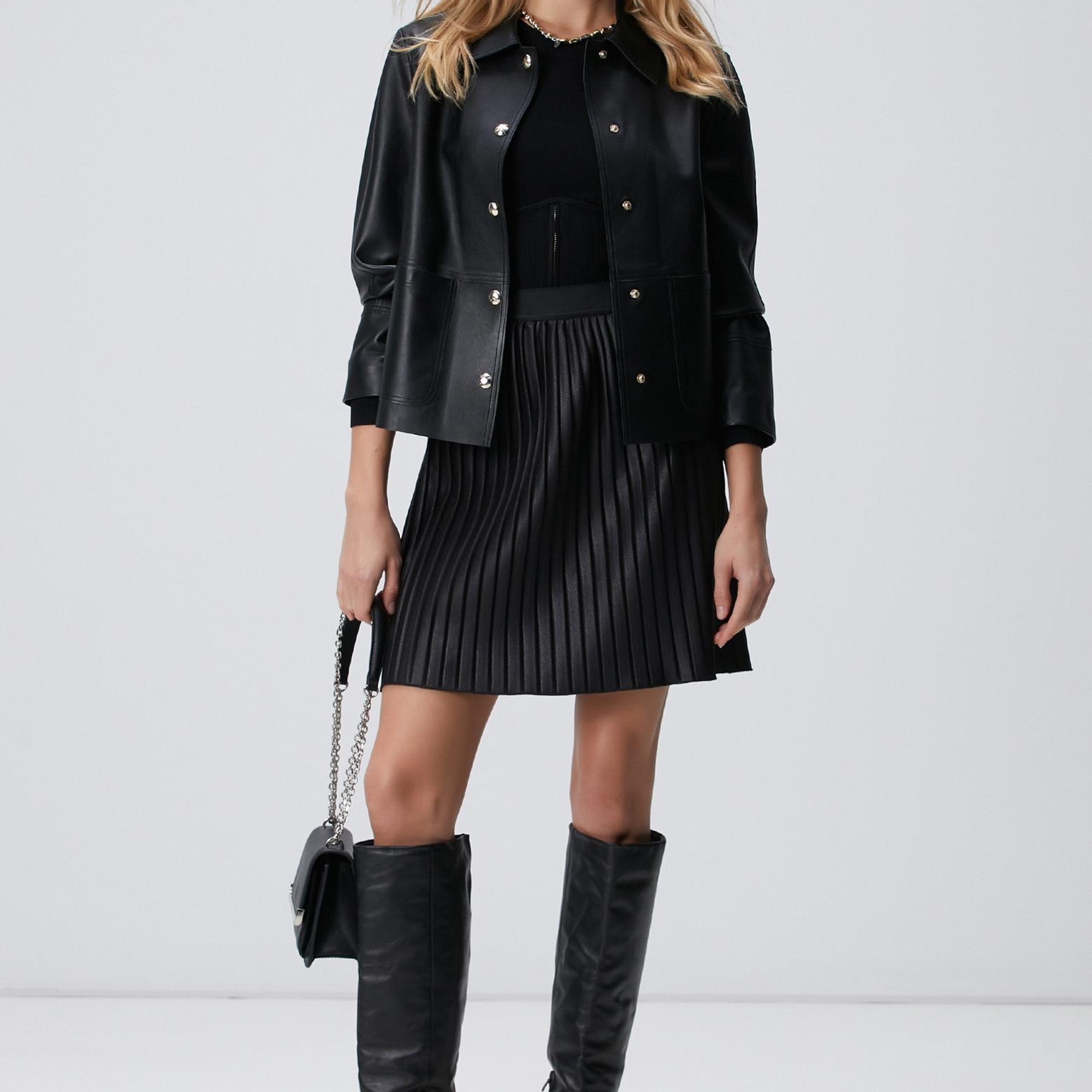 Network Kadın Siyah Etek