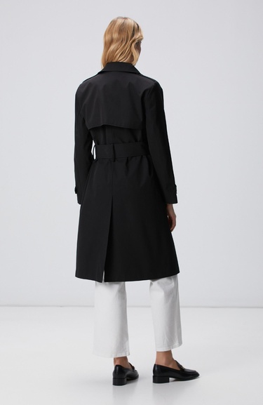  Network Kadın Siyah Pardösü