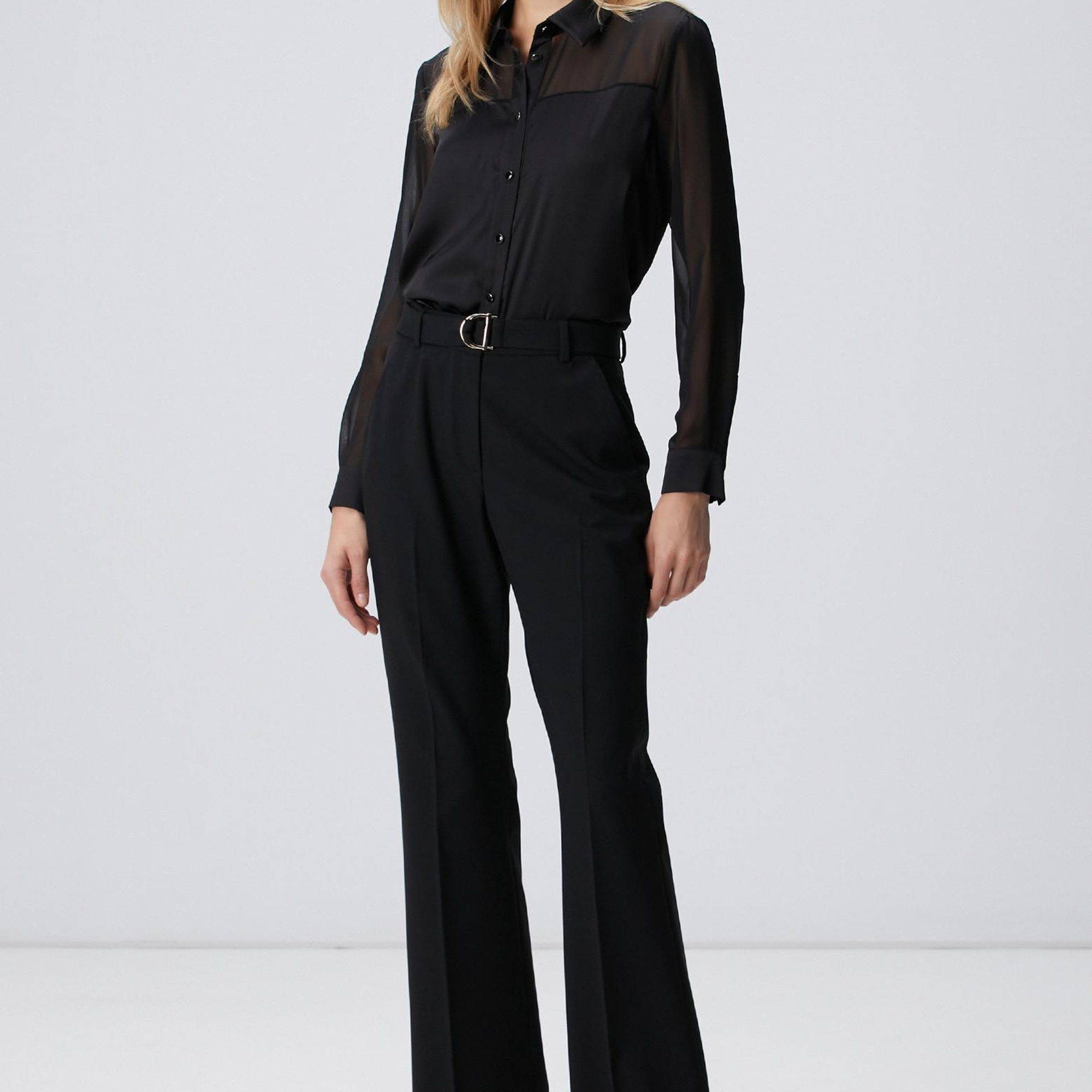 Network Kadın Siyah Pantolon