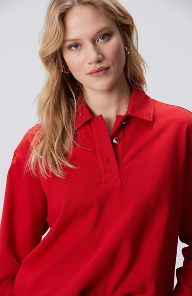  Network Kadın Kırmızı Sweatshirt