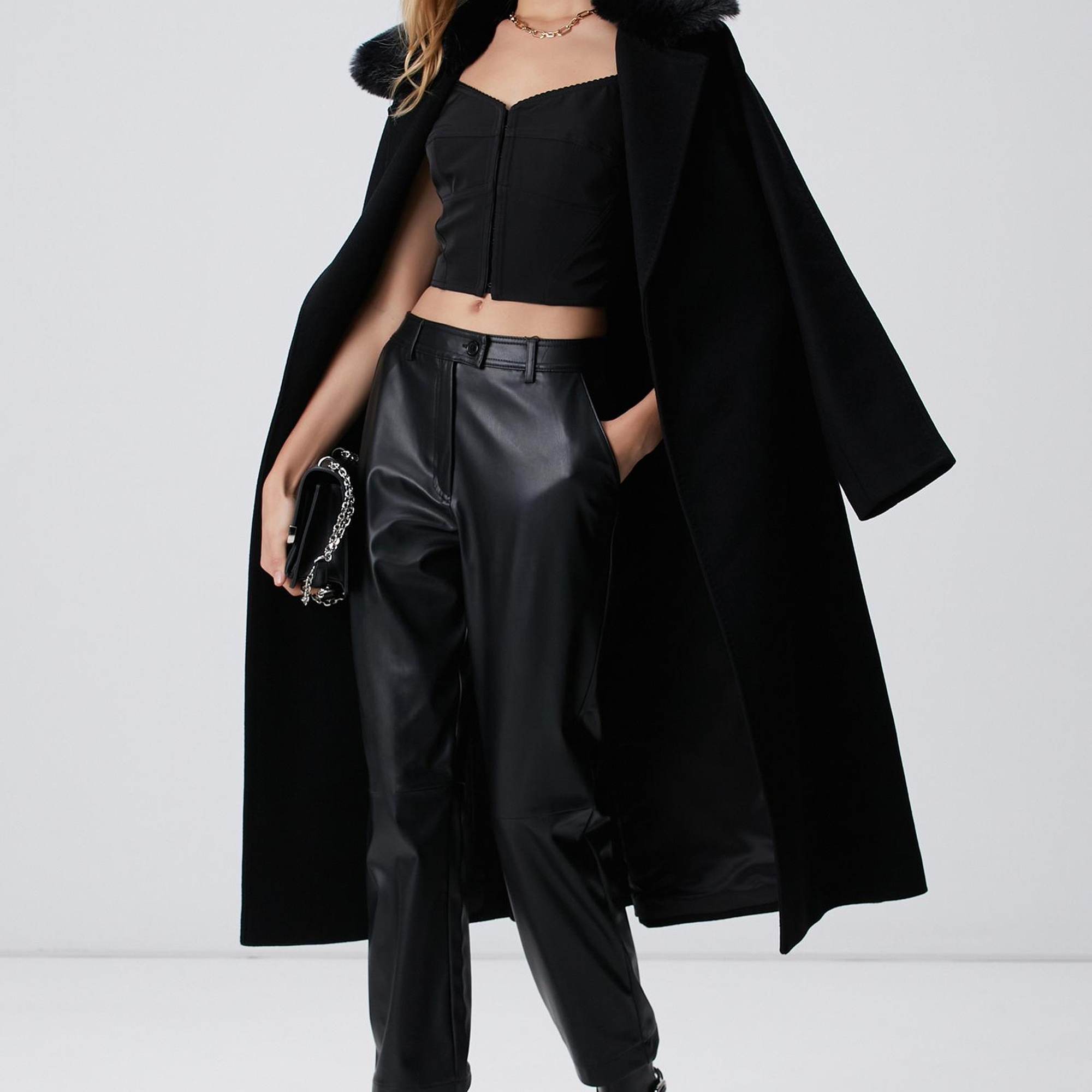 Network Kadın Siyah Agraflı Büstiyer