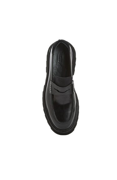  Network Erkek Siyah Deri Loafer