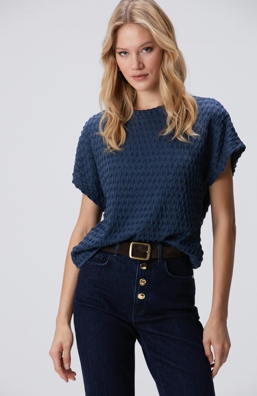  Network Kadın Indigo Bluz