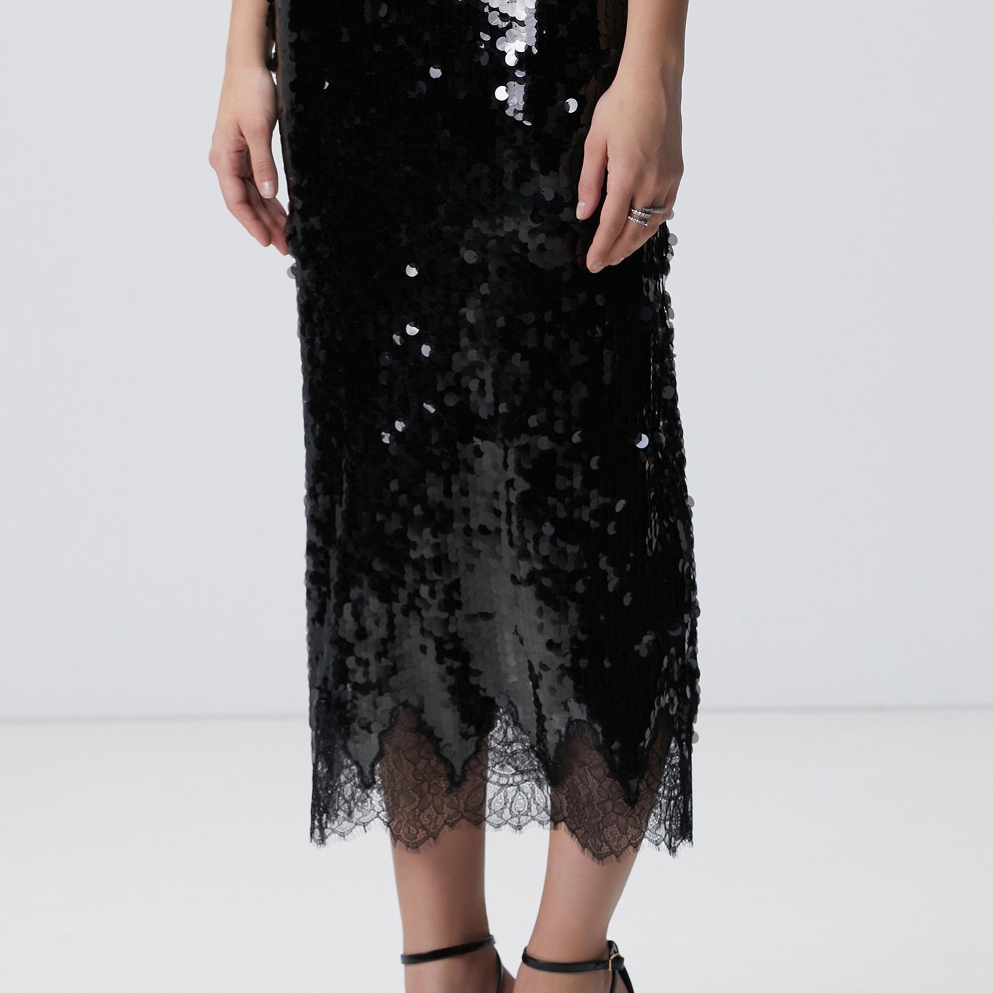 Network Kadın Siyah Etek