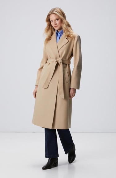  Network Kadın Taş Kaşmir ve Yün Karışımlı Manto