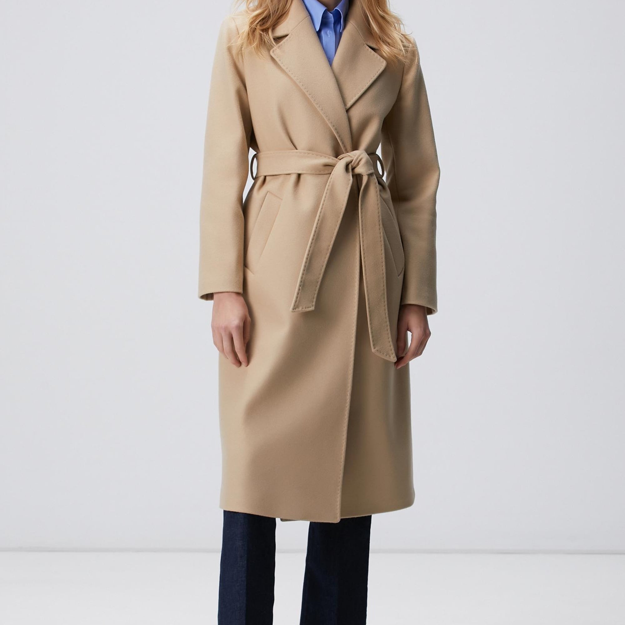 Network Kadın Taş Kaşmir ve Yün Karışımlı Manto