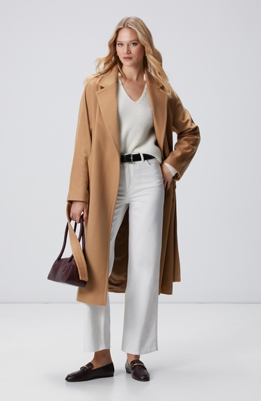  Network Kadın Kırık Beyaz Limited Yumuşak Dokulu Triko Kazak