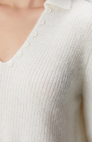  Network Kadın Kırık Beyaz Limited Yumuşak Dokulu Triko Kazak