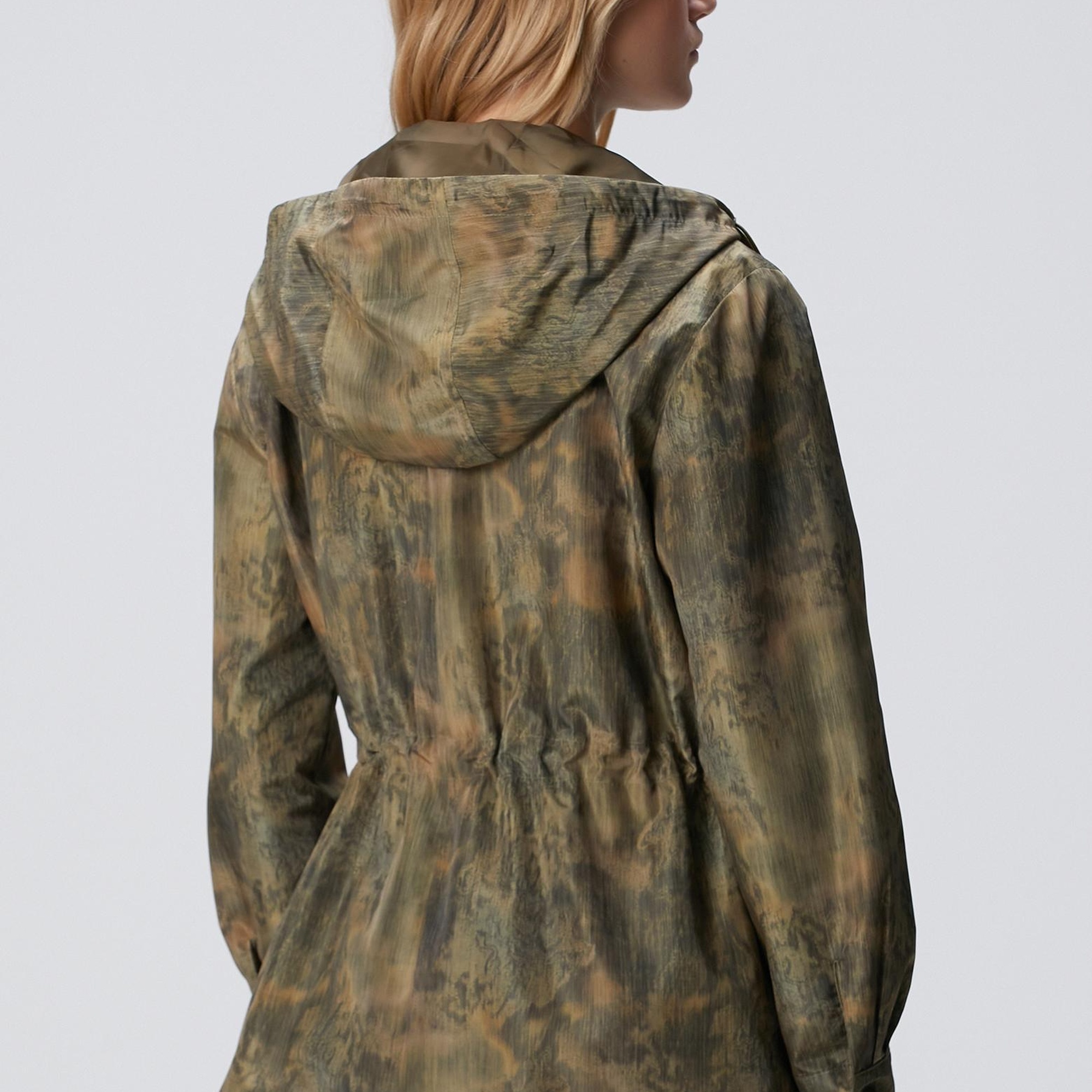 Network Kadın Haki N-Tech Desenli Mont