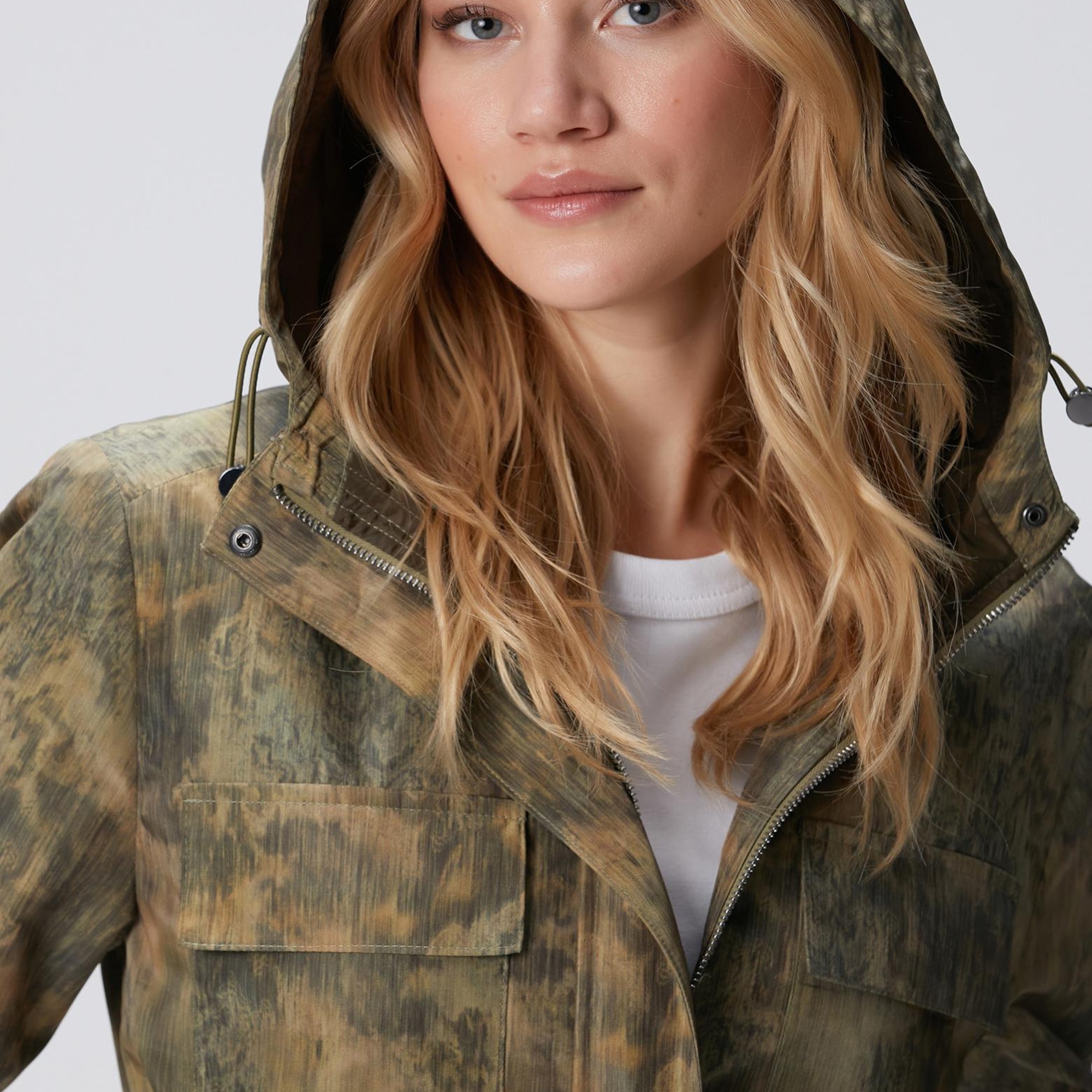 Network Kadın Haki N-Tech Desenli Mont