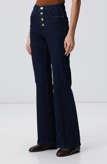  Network Kadın Indigo Denim Pantolon