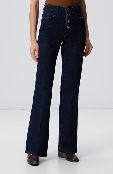  Network Kadın Indigo Denim Pantolon