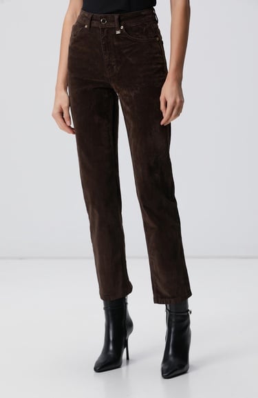  Network Kadın Koyu Kahverengi Denim Pantolon