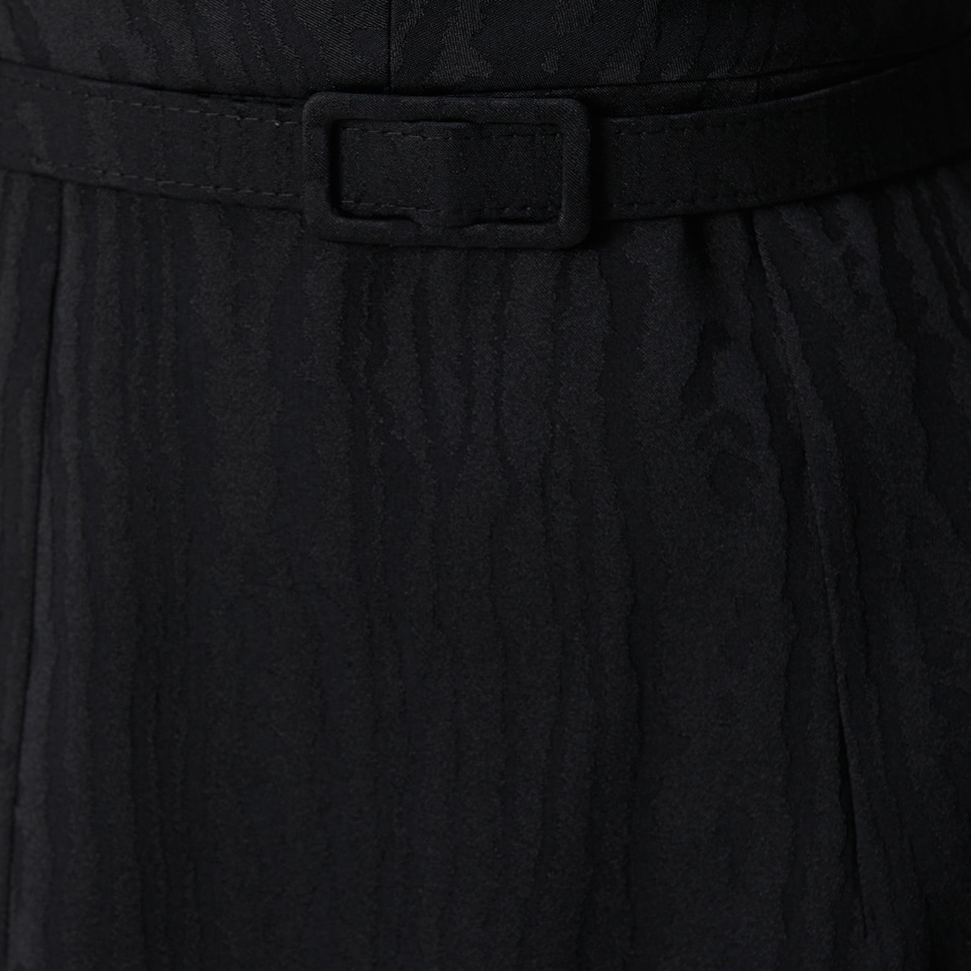 Network Kadın Siyah Jakar Desenli Mini Elbise