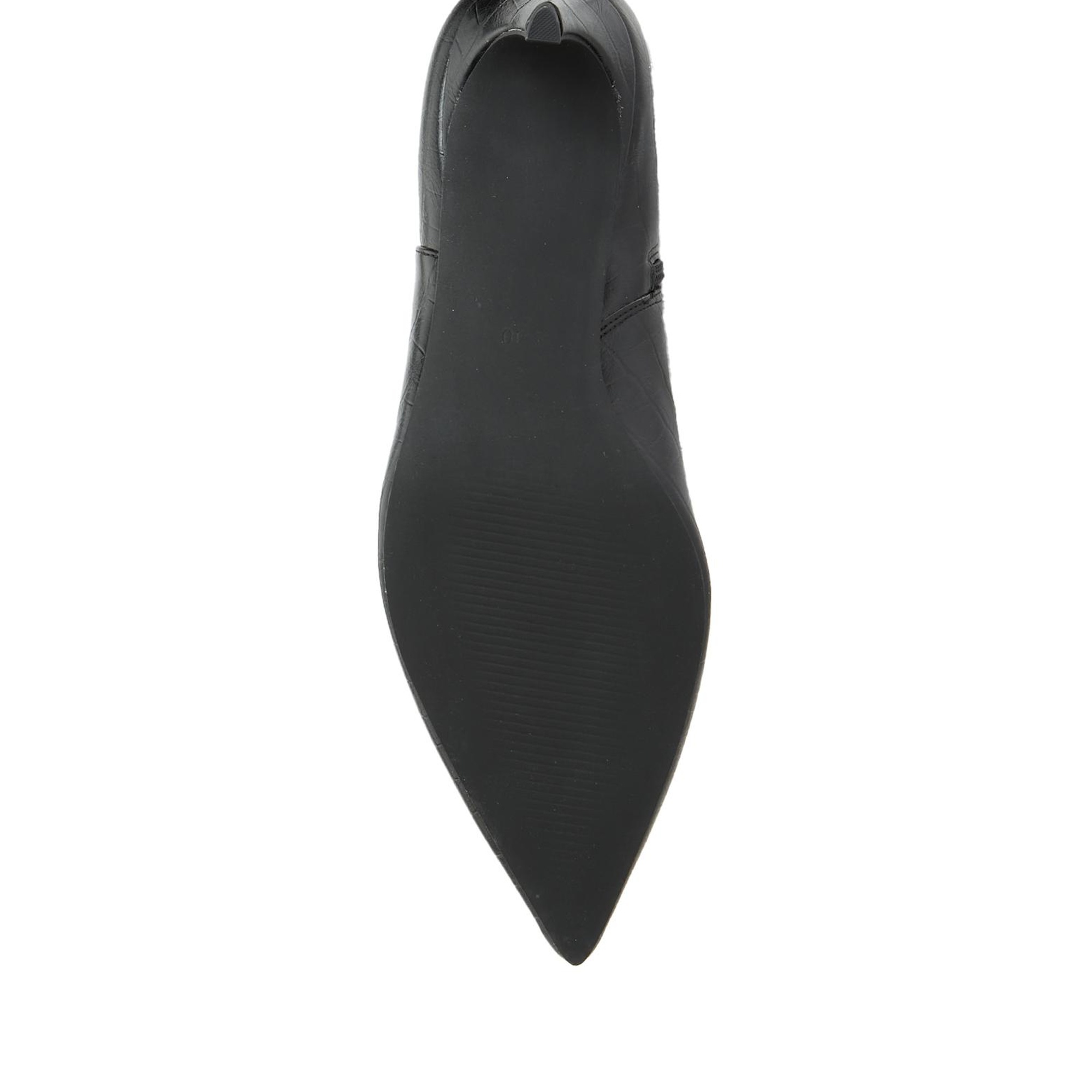 Divarese Kadın Siyah Kroko Desenli Çizme