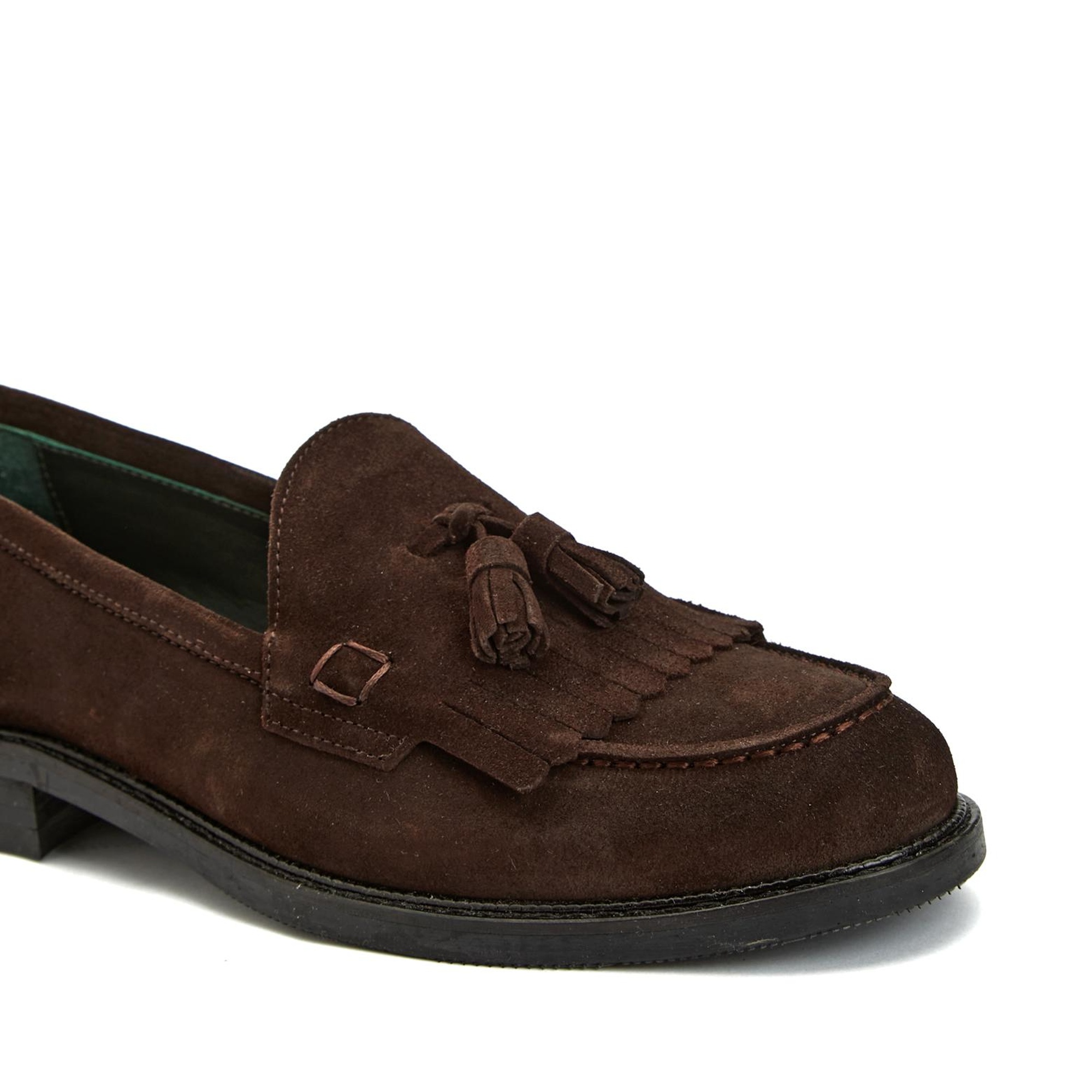 Network Kadın Acı Kahve Açma Deri Loafer